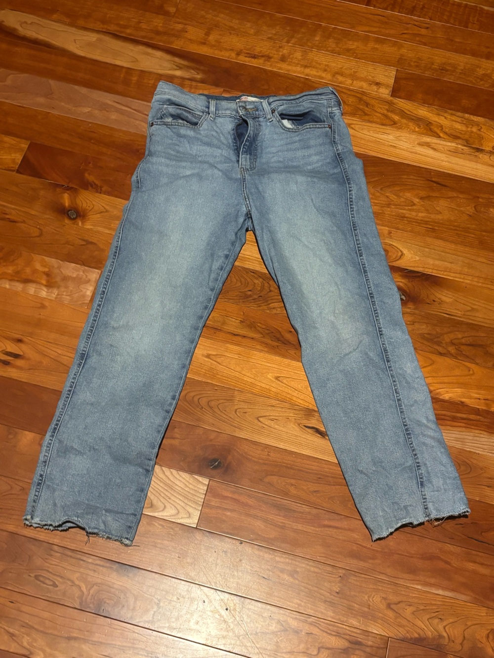 Signature by Levi Strauss Light Blue Heritage High-Rise Straight-Leg Jeans